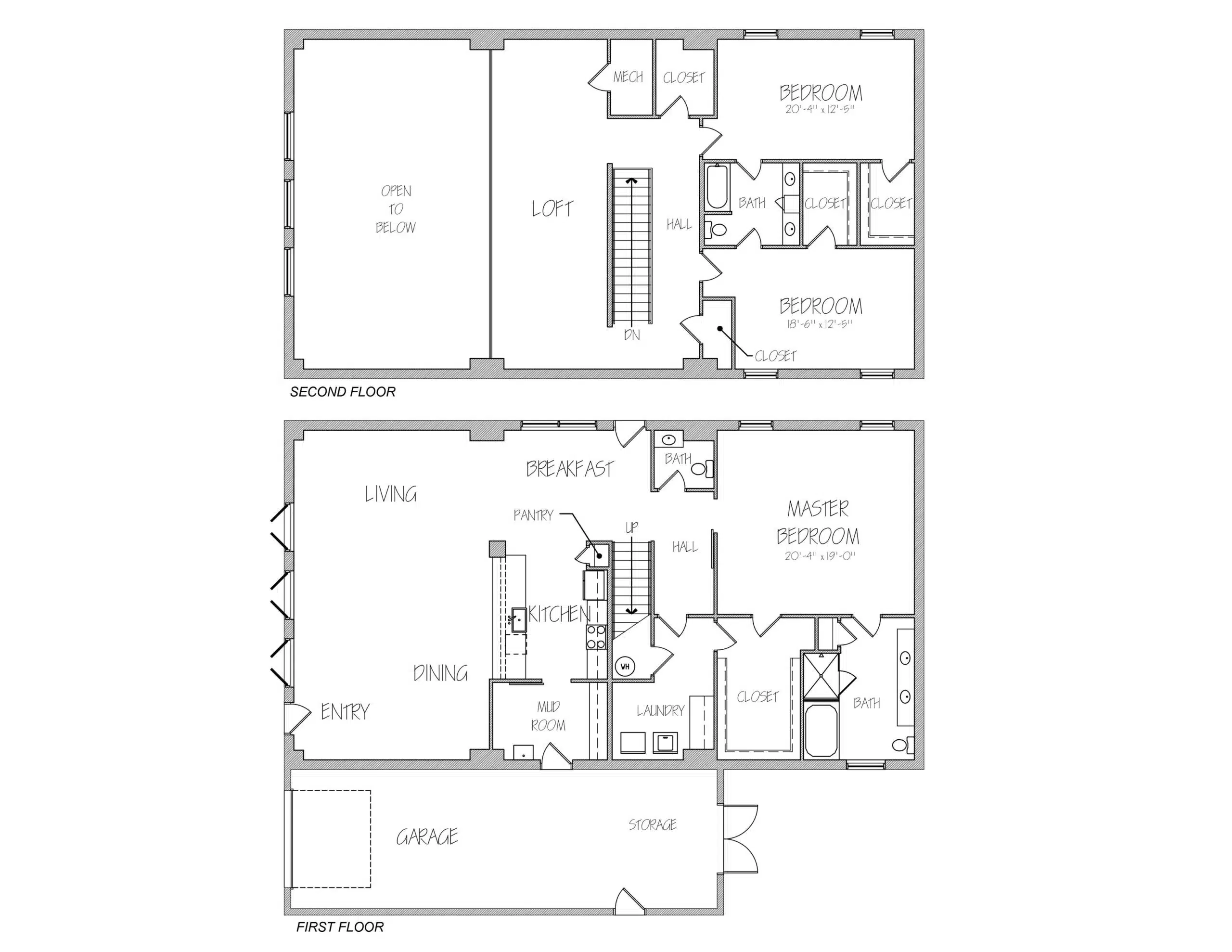 steel barndominium floor plan