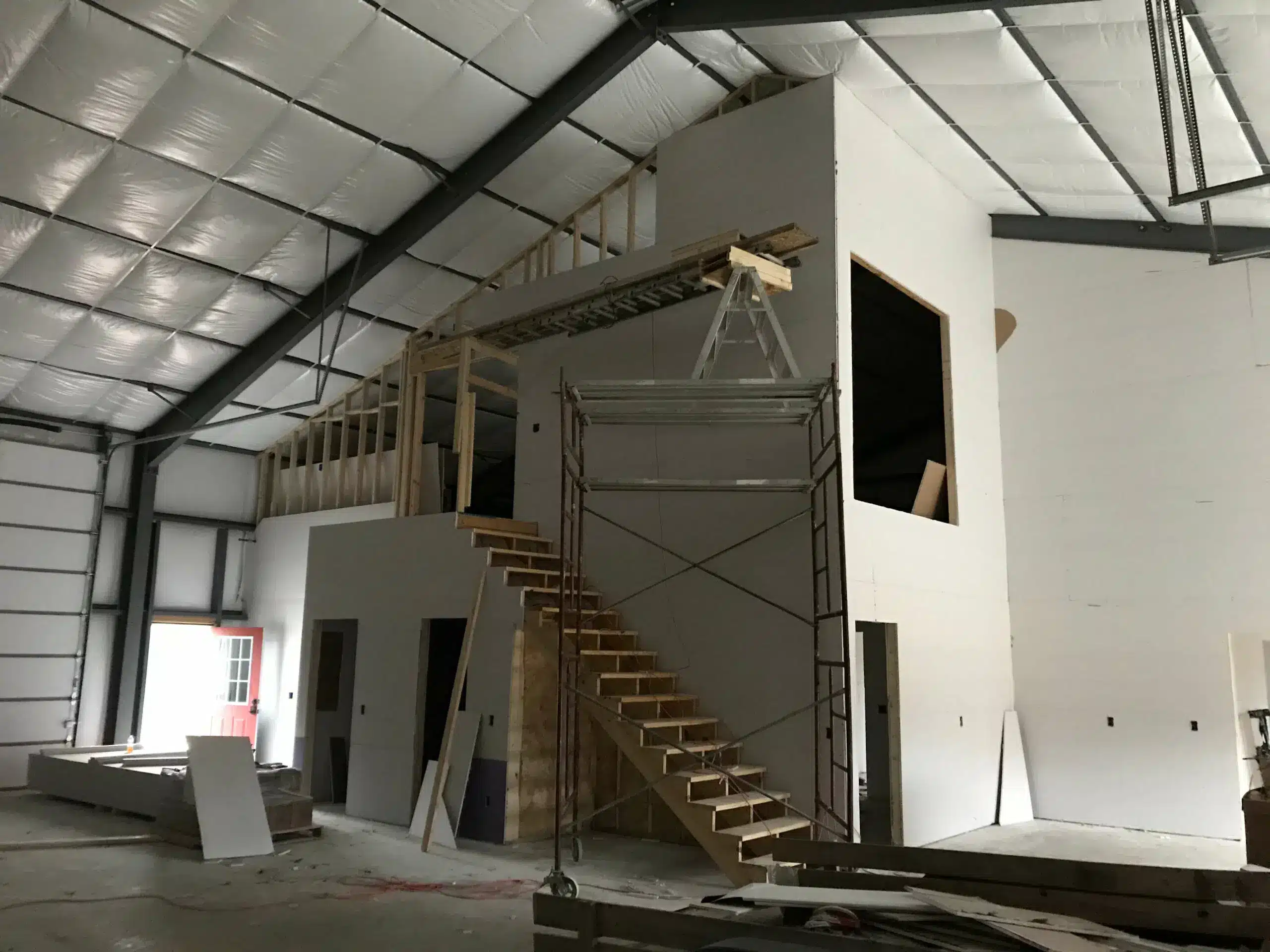 Custom steel barndominium interior